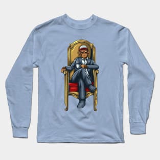 Monkey sitting throne Long Sleeve T-Shirt